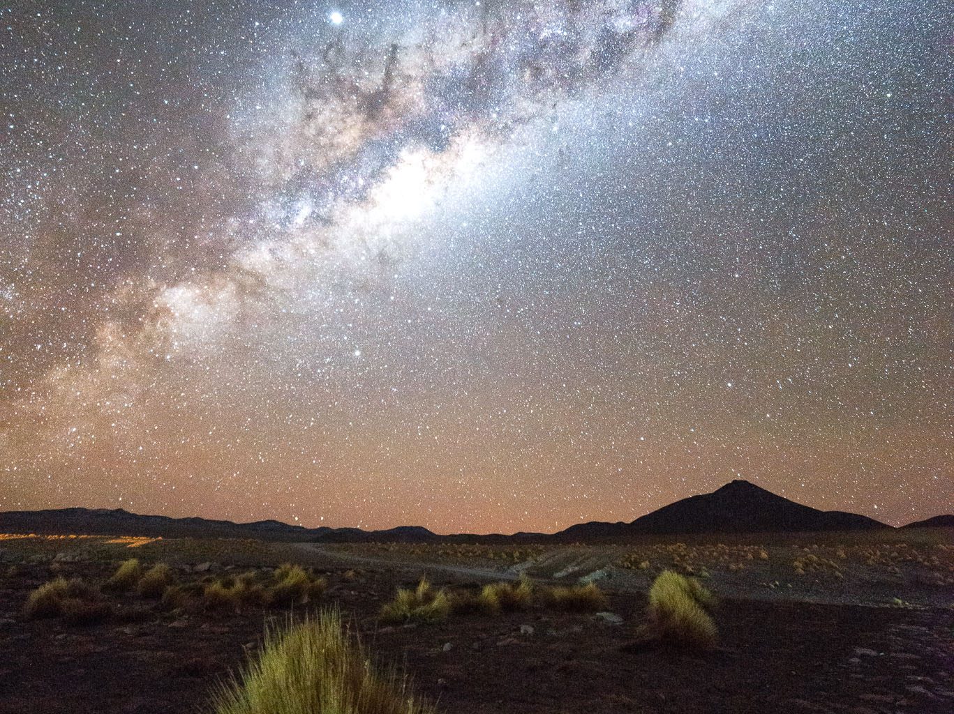 Vía Láctea sobre Salar de Uyuni