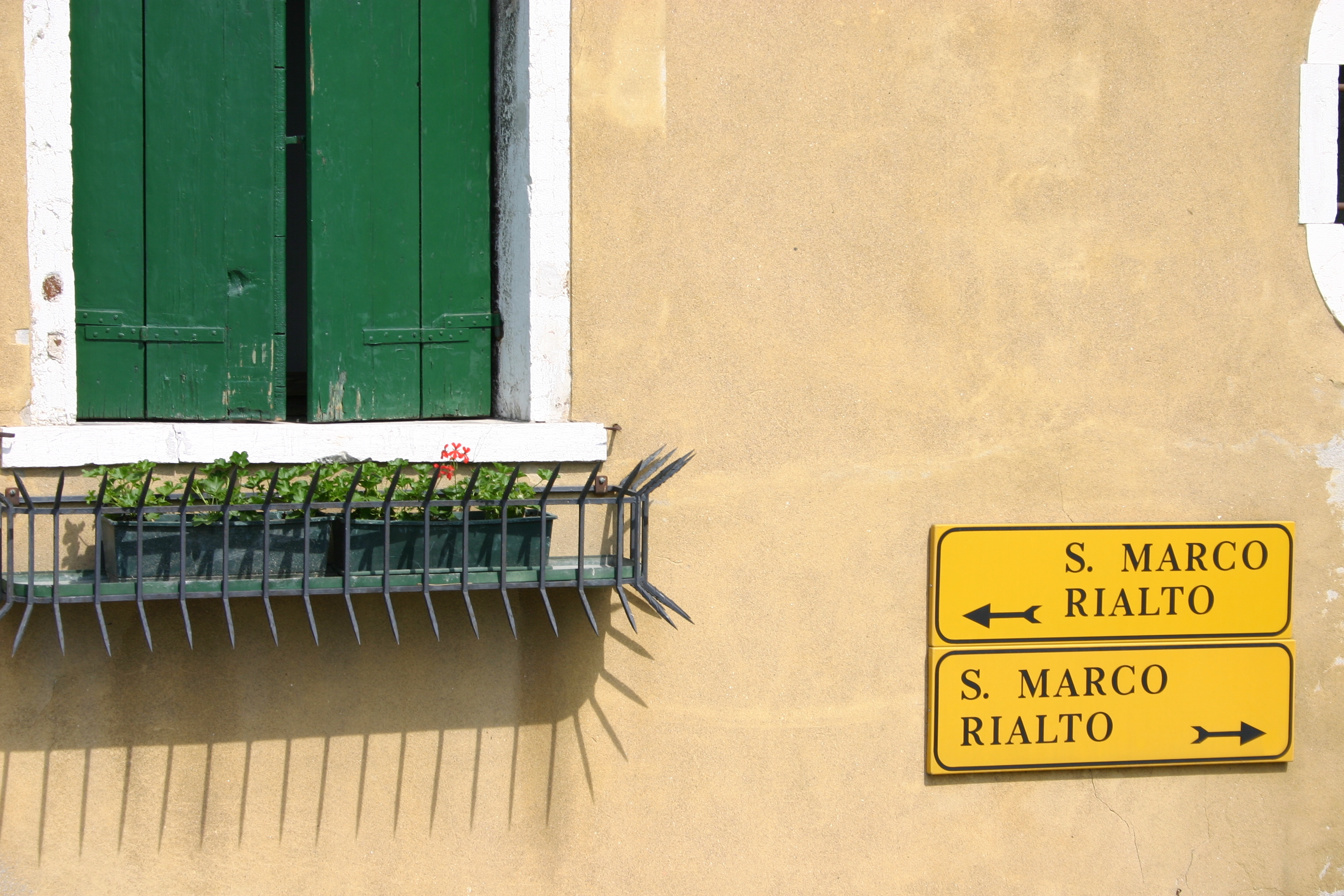 Letrero de la calle San Marco Rialto